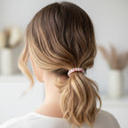 Beaded Hair Tie With Floral Design
