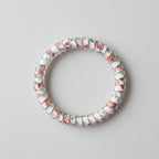 Floral Beaded Hair Tie Scrunchie Set