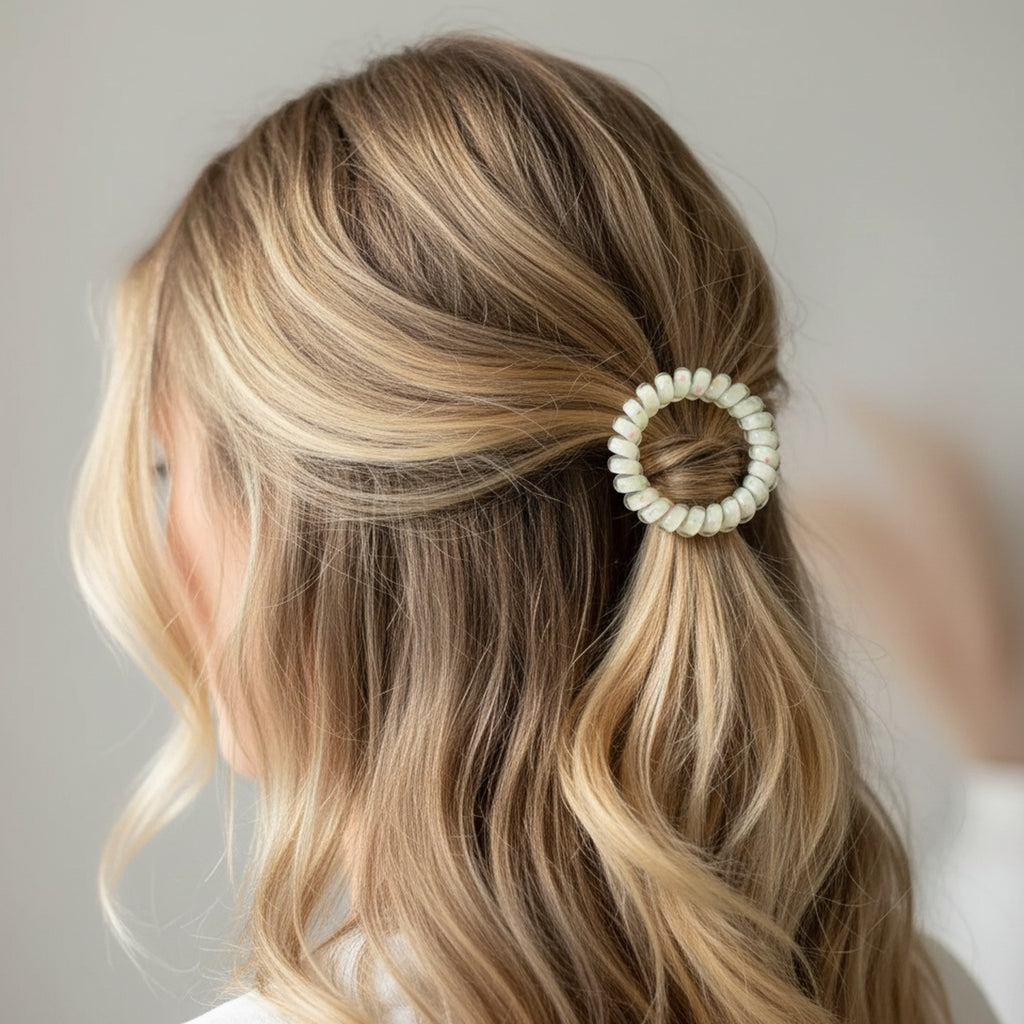 Beaded Pearl Hair Tie Scrunchie