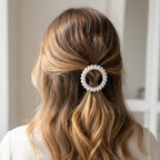 Beaded Hair Tie Scrunchie With Floral Accents