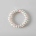 Beaded Hair Tie Scrunchie With Floral Accents – hair accessories (view 1)