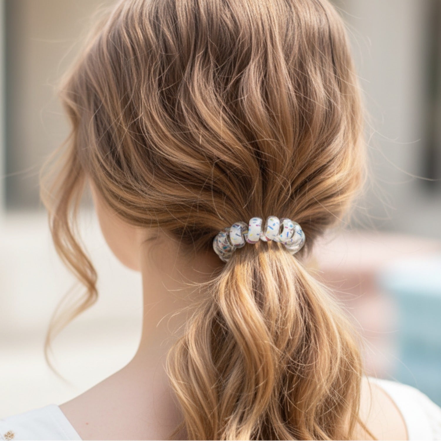 Spiral Hair Ties Colorful Confetti Pack