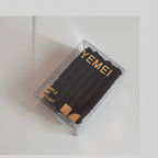 Black Ribbed Hair Ties Elegant Bundle Pack