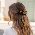 Black Ribbed Hair Ties Elegant Bundle Pack