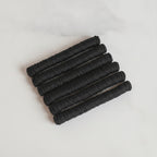 Black Ribbed Hair Ties Elegant Bundle Pack – hair accessories (view 2)