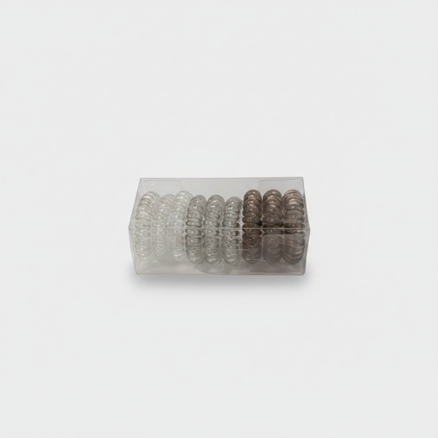 Spiral Coil Hair Ties Metallic Ombre Set