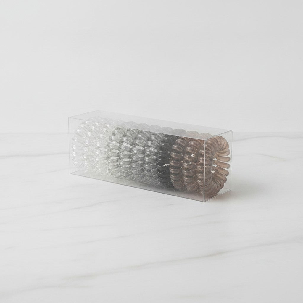 Spiral Coil Hair Ties Metallic Ombre Set – hair accessories (view 2)