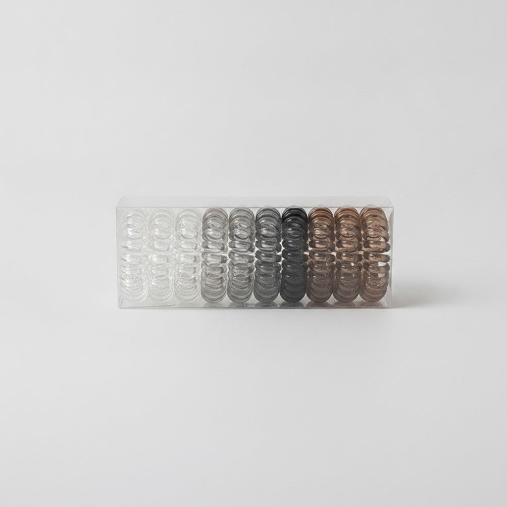 Spiral Coil Hair Ties Metallic Ombre Set – hair accessories (view 1)