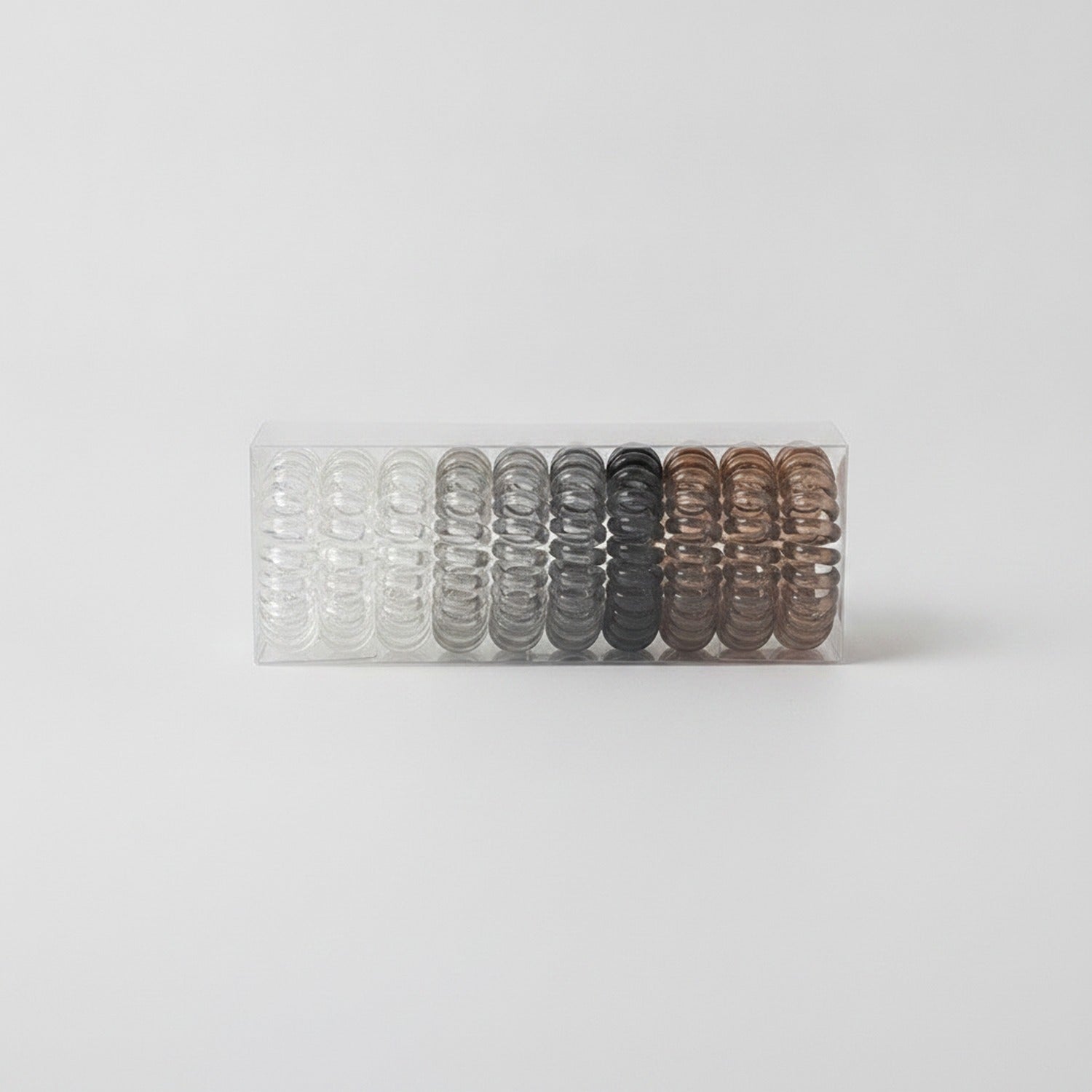Spiral Coil Hair Ties Metallic Ombre Set