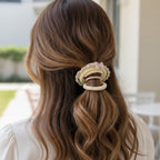 Cream Braided Rope Hair Scrunchie Set