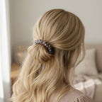 Spiral Hair Ties Rhinestone Beaded Set