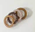 Spiral Hair Ties Rhinestone Beaded Set – hair accessories