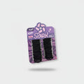 Black Spiral Hair Elastics With Pinwheel Design