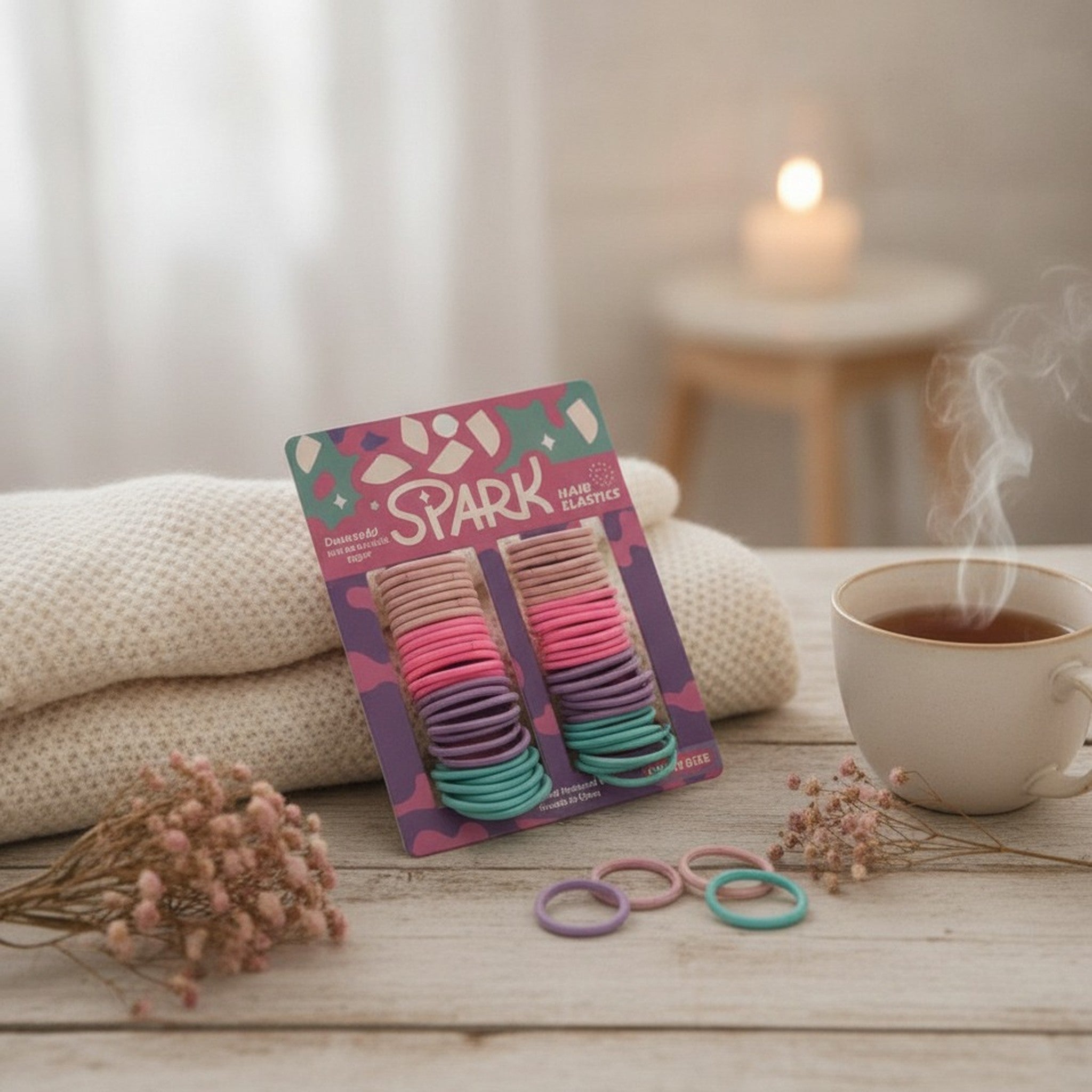 Colorful Gradient Hair Elastics Bundle Pack – hair accessories