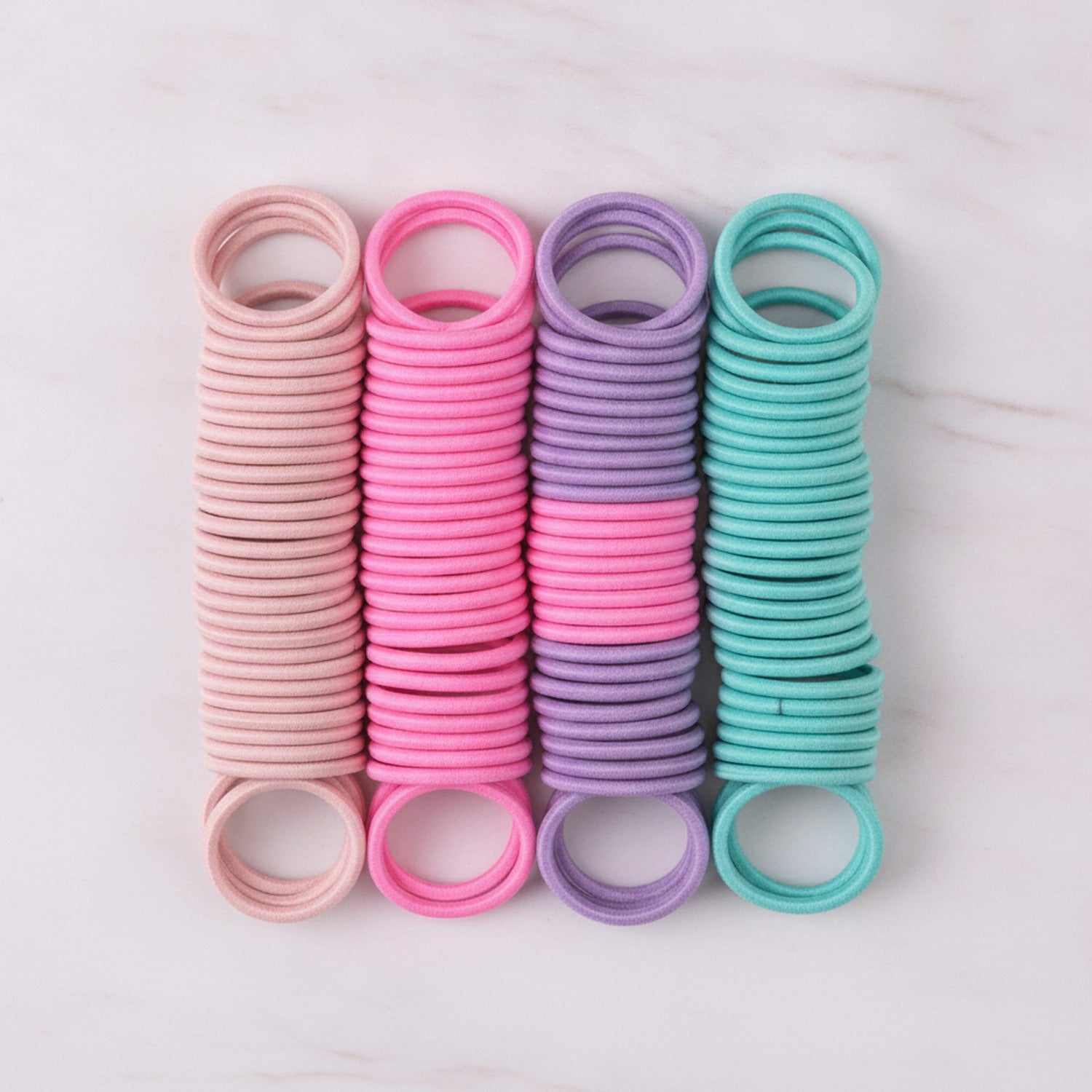 Colorful Gradient Hair Elastics Bundle Pack
