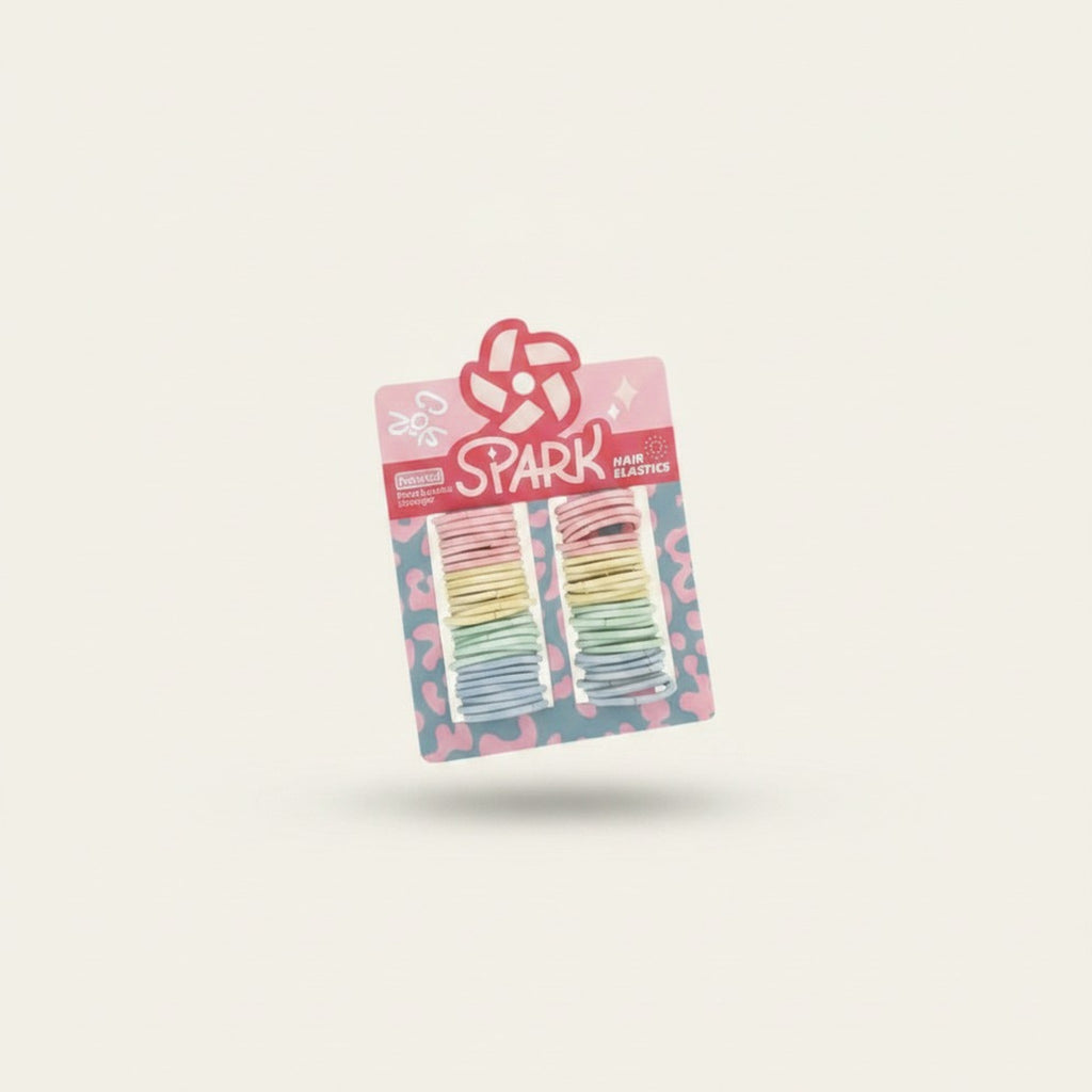 Spark Pastel Baby Hair Elastics – hair accessories (view 1)