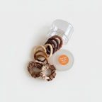 Chocolate Spiral Hair Ties & Scrunchies Set