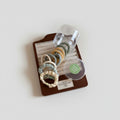 Spiral Hair Ties & Scrunchies Set With Glass Jar