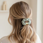Spiral Hair Ties & Scrunchies Set With Glass Jar