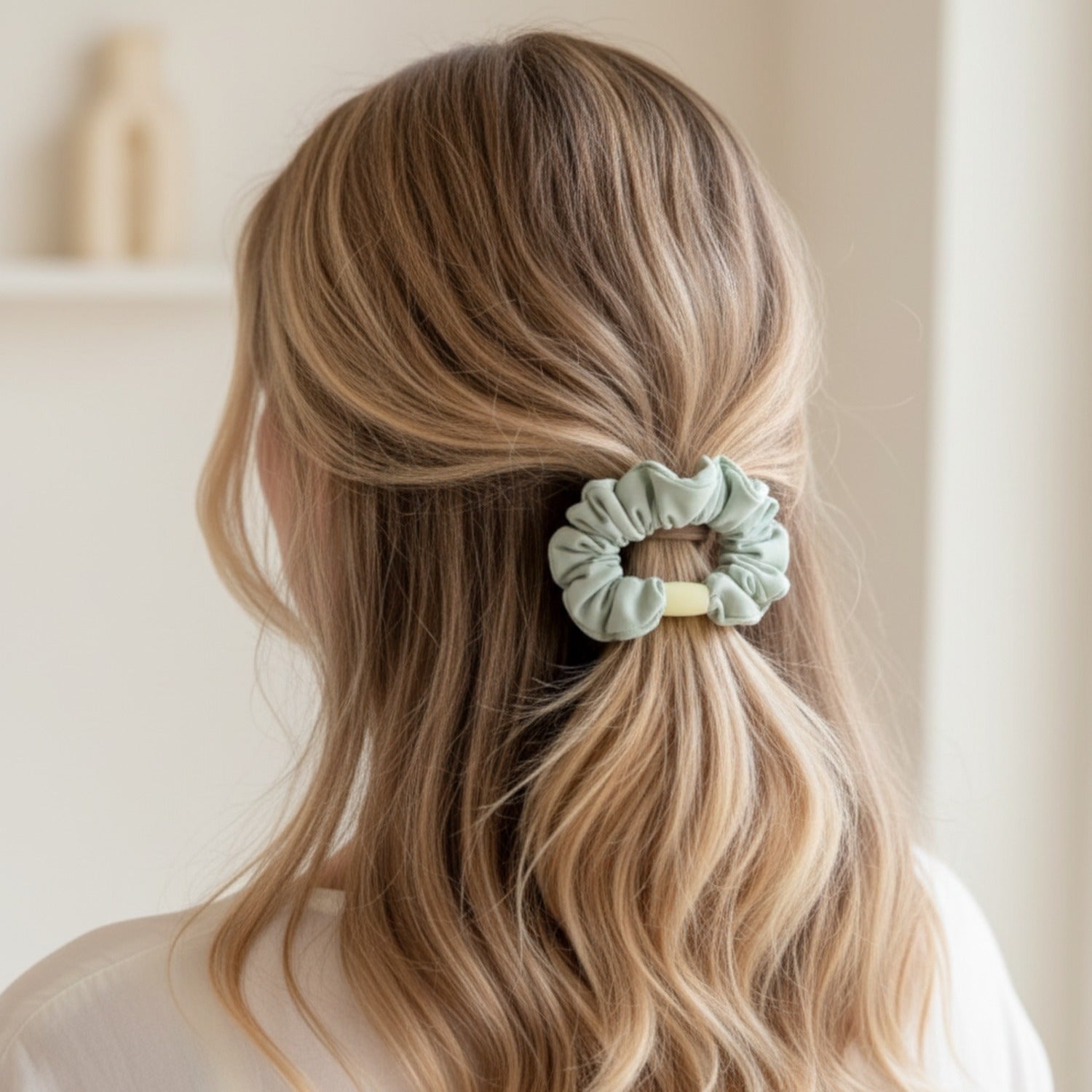 Spiral Hair Ties & Scrunchies Set With Glass Jar