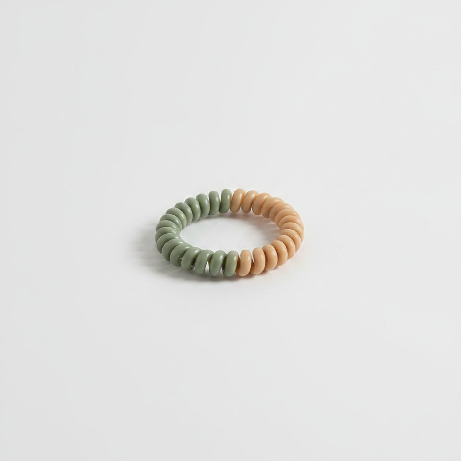 Spiral Hair Ties & Scrunchies Set With Glass Jar