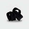 Black Ribbed Knit Hair Tie Set
