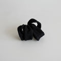 Black Ribbed Knit Hair Tie Set – hair accessories (view 1)