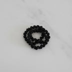 Black Textured Scrunchie Hair Tie Set – hair accessories (view 2)