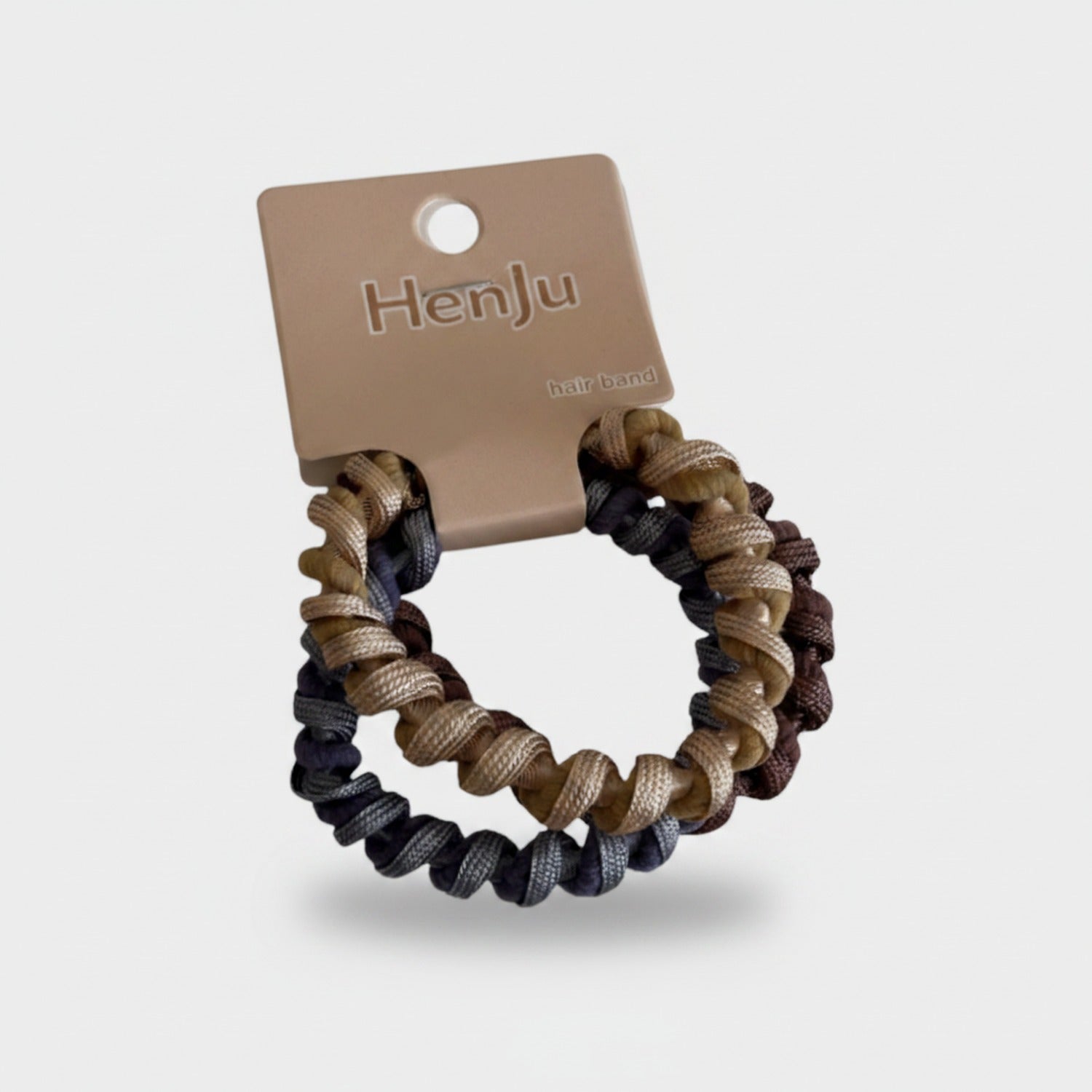 Textured Multi-Color Scrunchie Hair Band Set