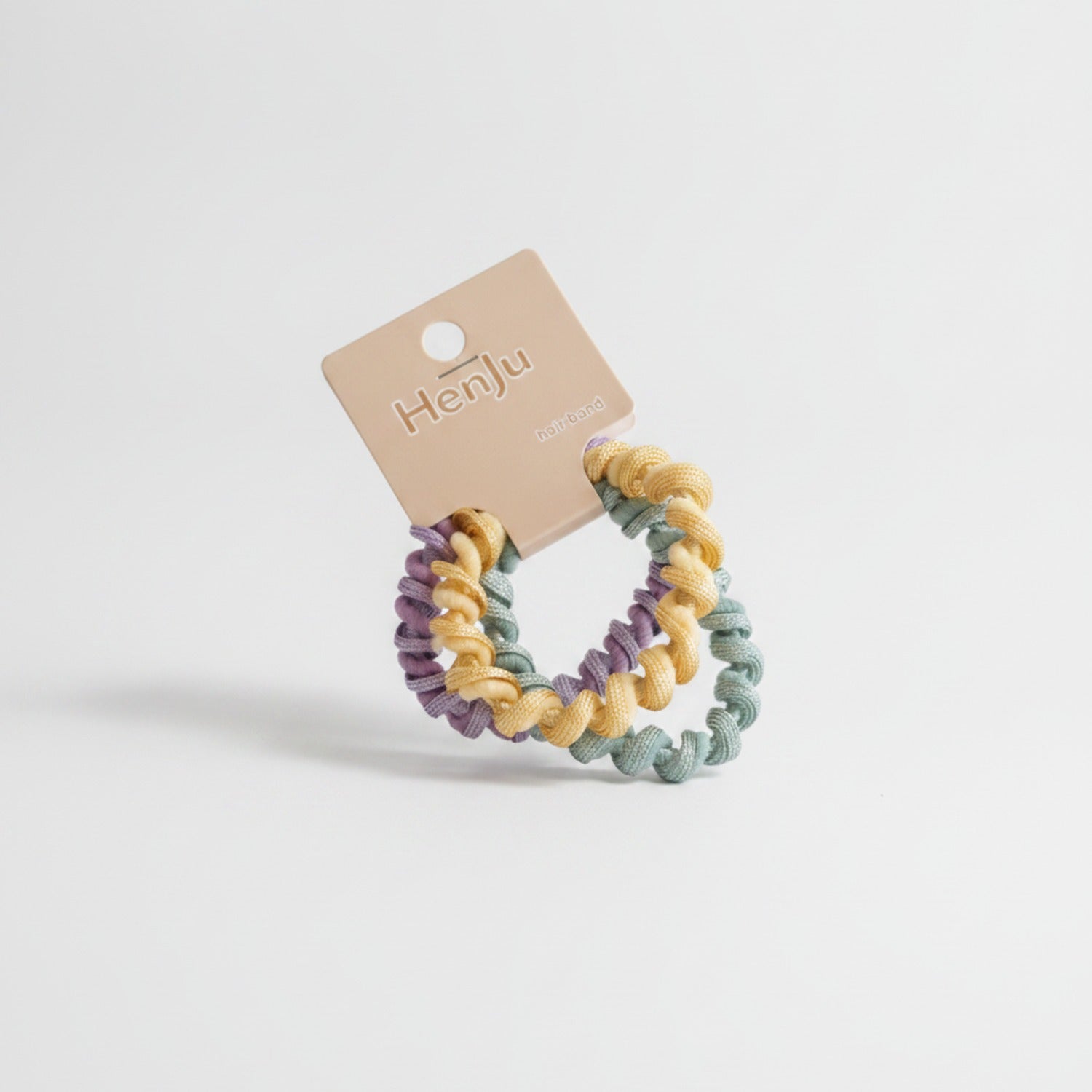 Textured Scrunchie Set Multicolor Hair Ties