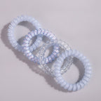 Lavender Spiral Coil Hair Ties Set – hair accessories (view 1)