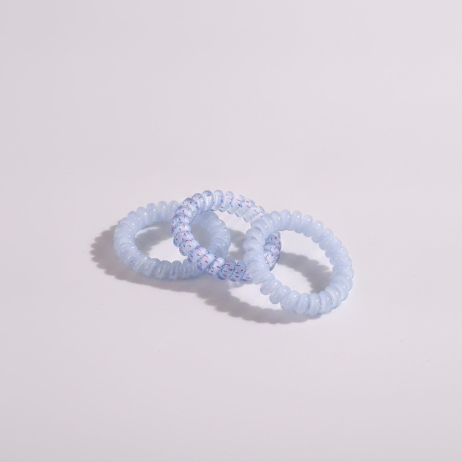 Lavender Spiral Coil Hair Ties Set