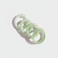 Spiral Hair Coils Rhinestone Mint Green Set