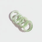 Spiral Hair Coils Rhinestone Mint Green Set