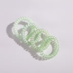 Spiral Hair Coils Rhinestone Mint Green Set – hair accessories (view 1)