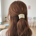 Spiral Hair Ties Beaded Rhinestone Gold Set