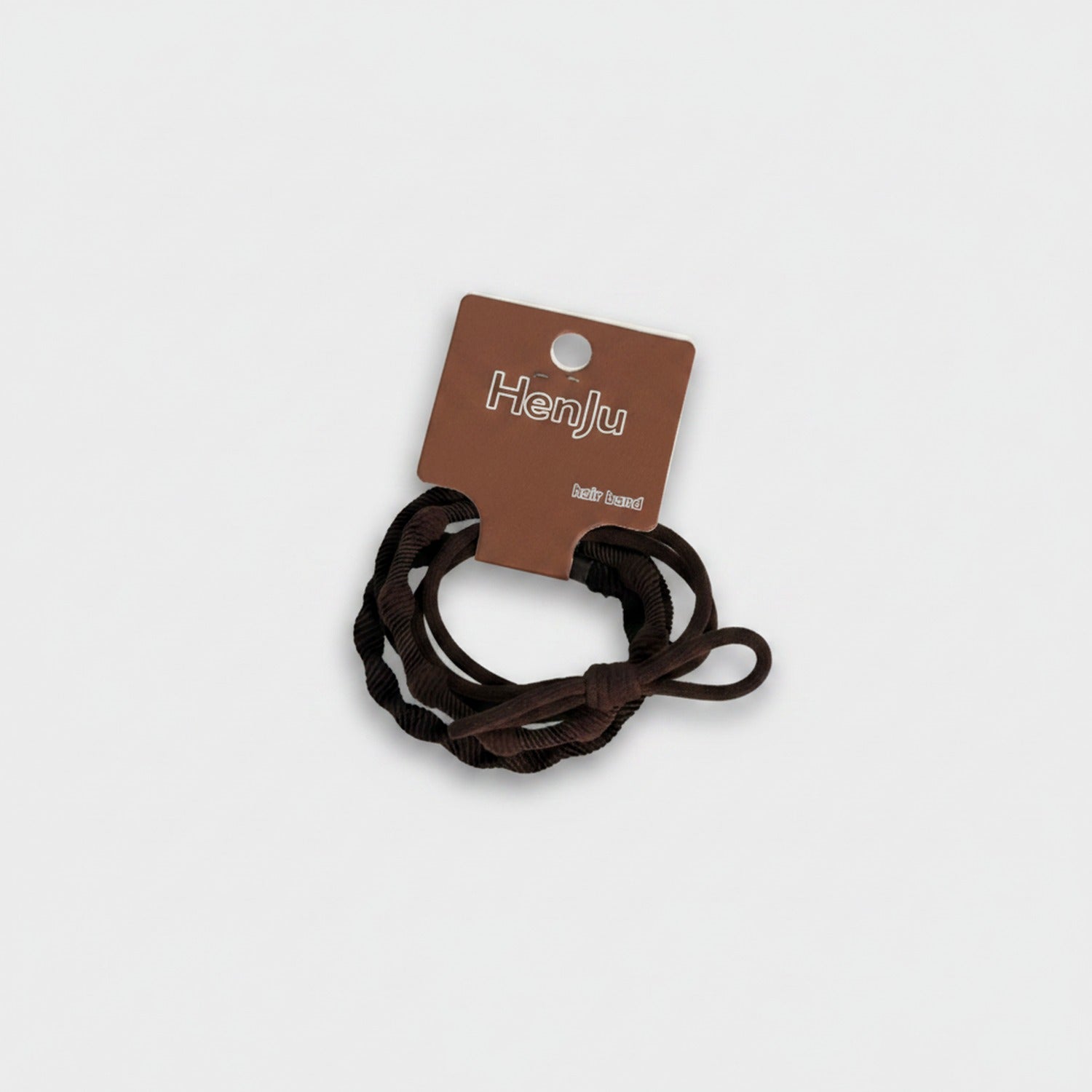 Braided Brown Hair Tie Set