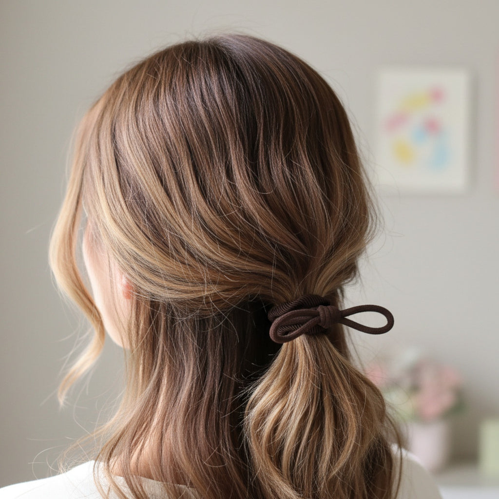 Braided Brown Hair Tie Set