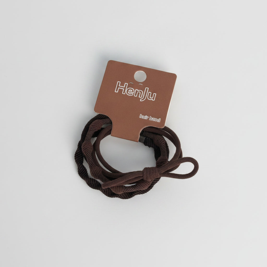 Braided Brown Hair Tie Set – hair accessories (view 1)