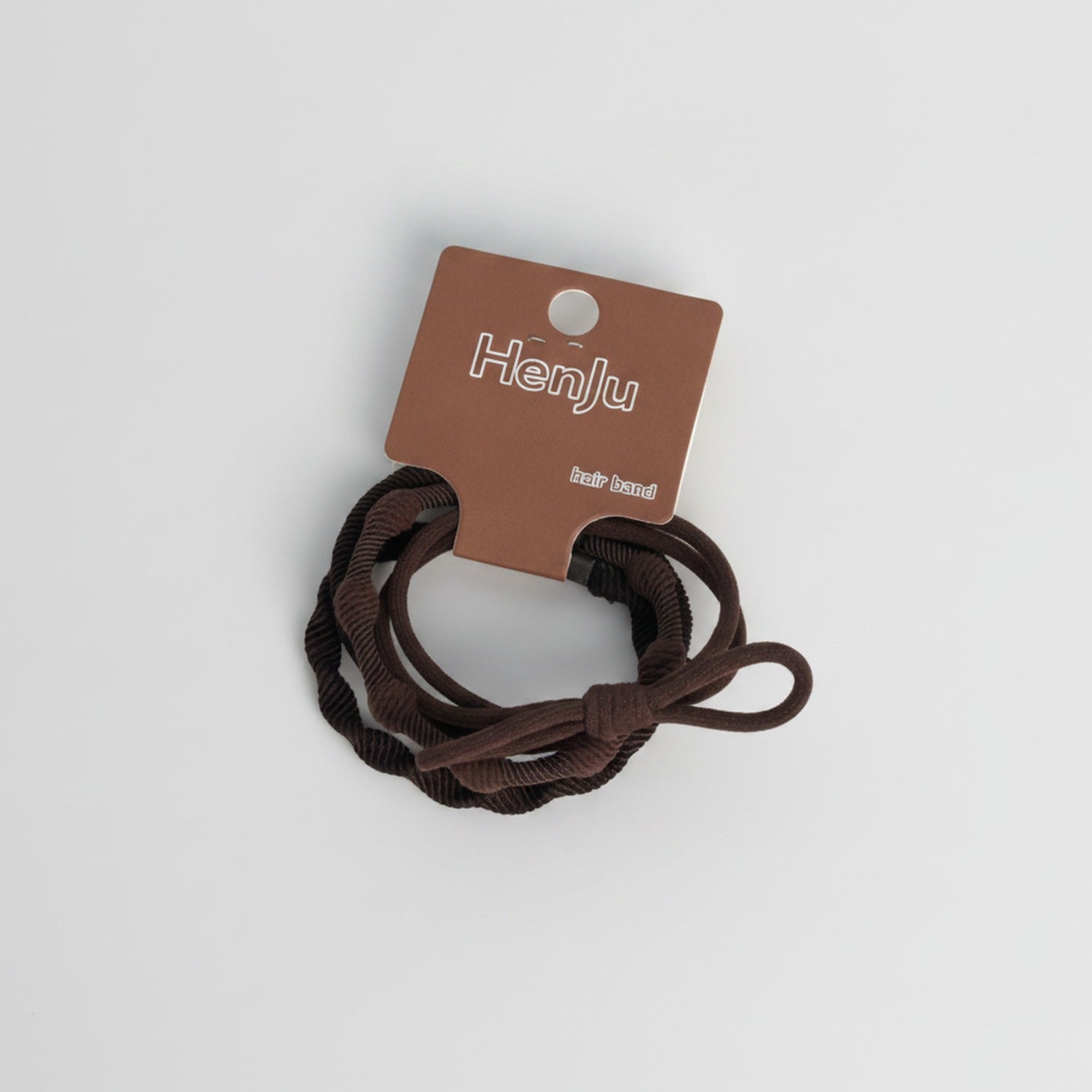 Braided Brown Hair Tie Set
