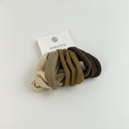 Neutral Tone Hair Scrunchie Set Pack – hair accessories (view 1)