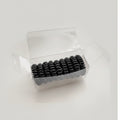Black Spiral Coil Hair Ties Set