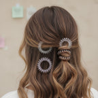 Spiral Hair Coils Ombre Brown Clear Set