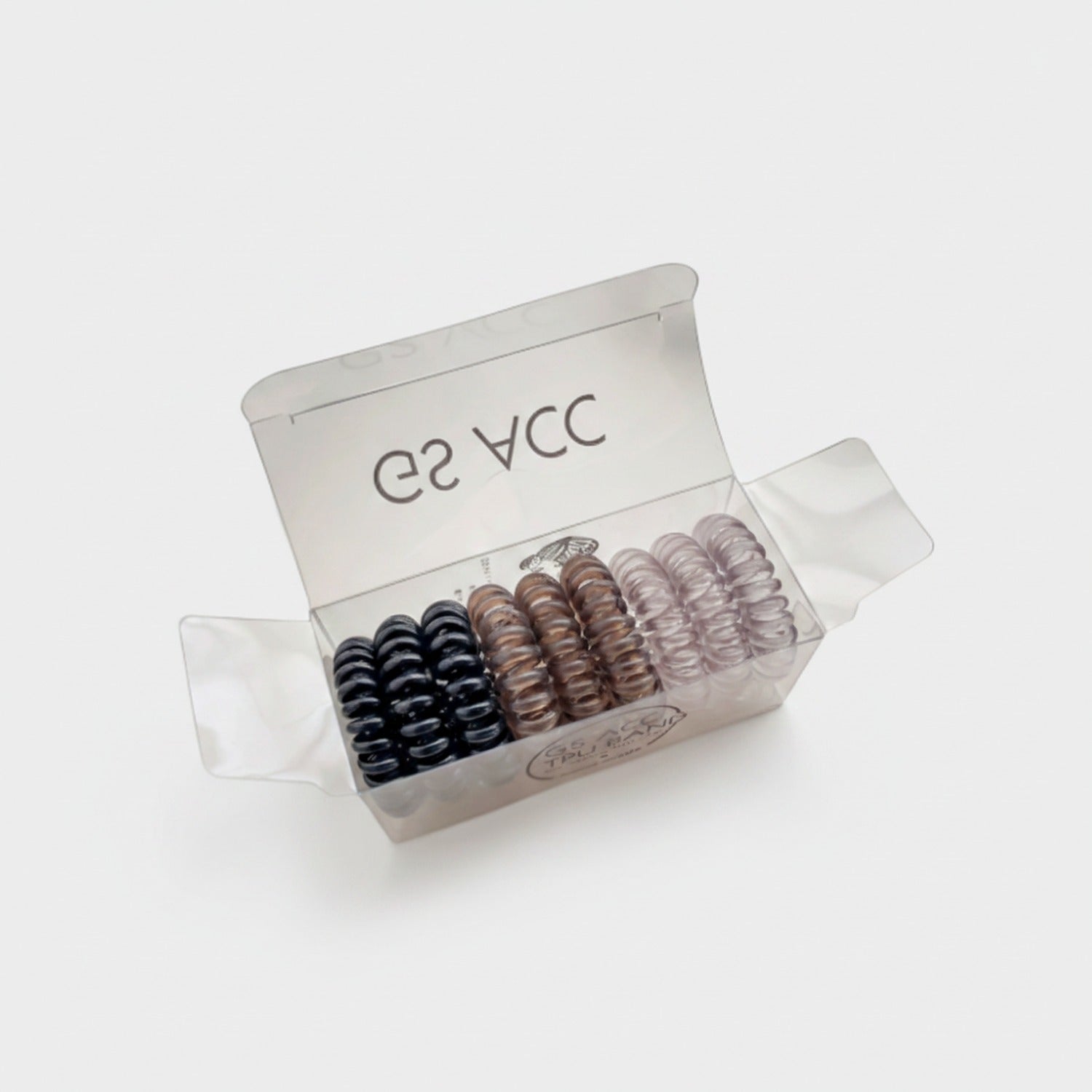 Spiral Hair Coil Set Multicolor Metallic Spring Clips