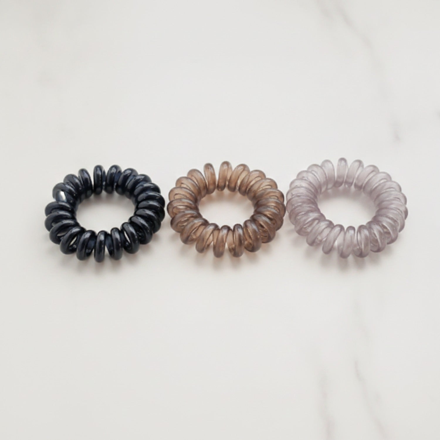 Spiral Hair Coil Set Multicolor Metallic Spring Clips