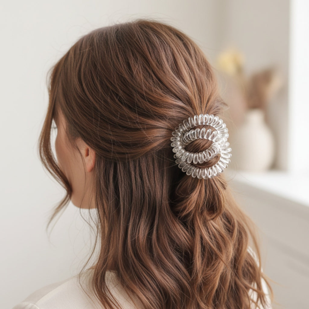 Clear Spiral Hair Coils Minimalist Pack