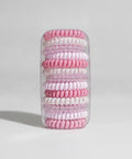 Spiral Hair Coil Set in Pink Tones – hair accessories (view 1)