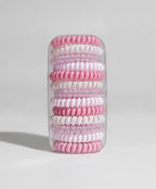 Spiral Hair Coil Set in Pink Tones – hair accessories (view 1)