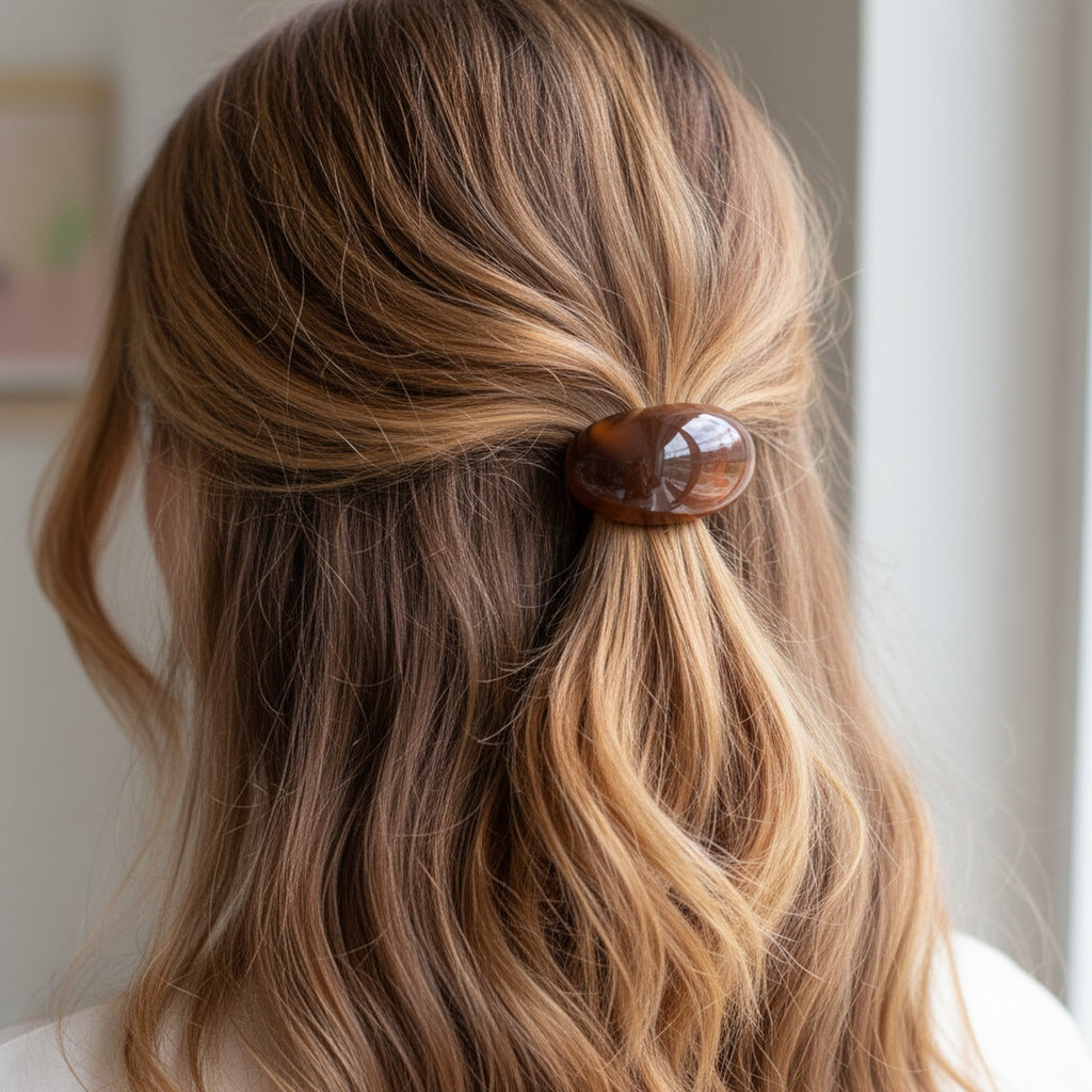 Tortoiseshell Brown Hair Tie Ponytail Holder