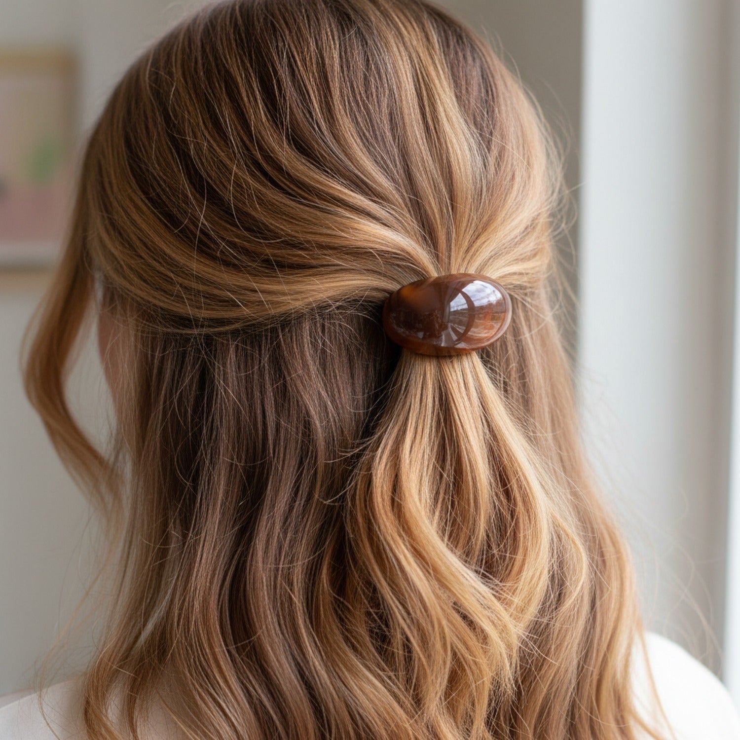 Tortoiseshell Brown Hair Tie Ponytail Holder